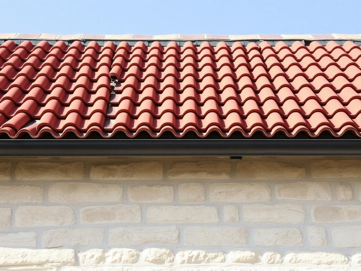 Toiture en tuiles refaite sur une maison en pierre